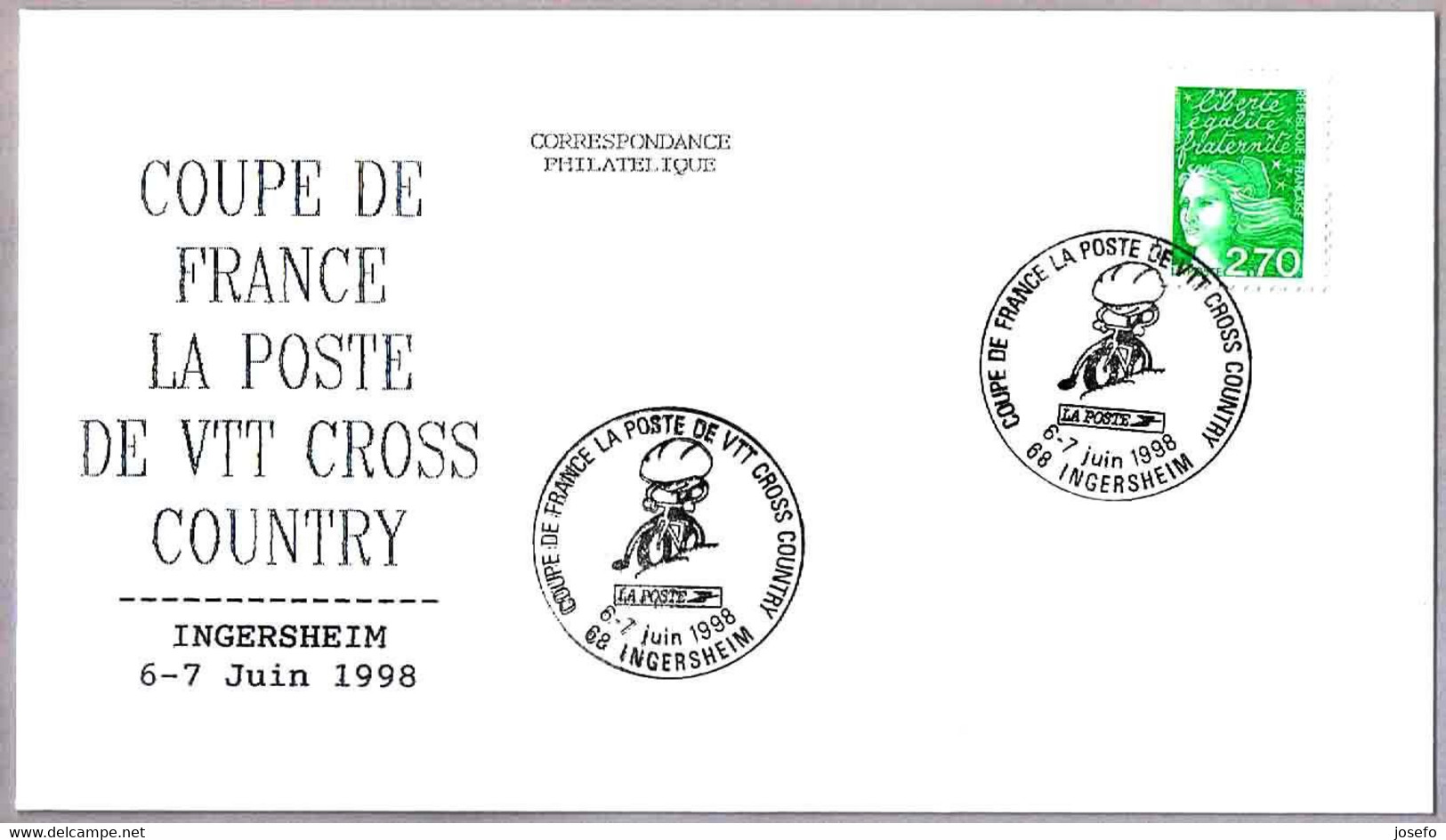 COPA FRANCIA BTT CROSS COUNTRY - Coupe France VTT Cros Country. Ingersheim 1998 - BMX