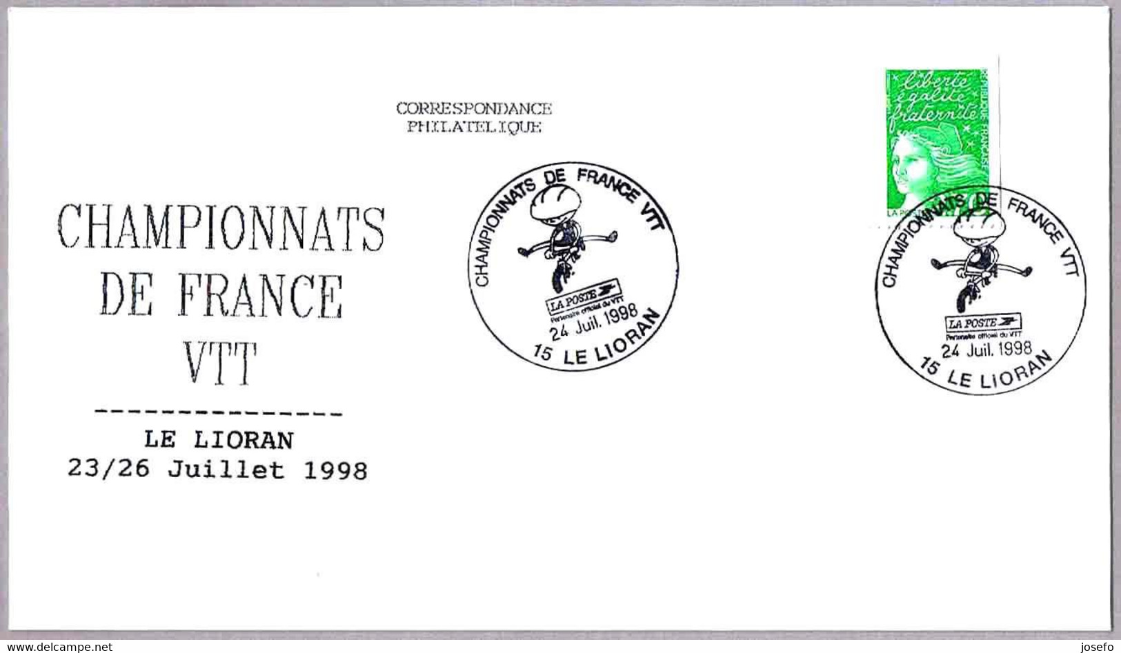 CAMPEONATO DE FRANCIA BTT - Championnats De France VTT. Le Loiran 1998 - Mountain Bike