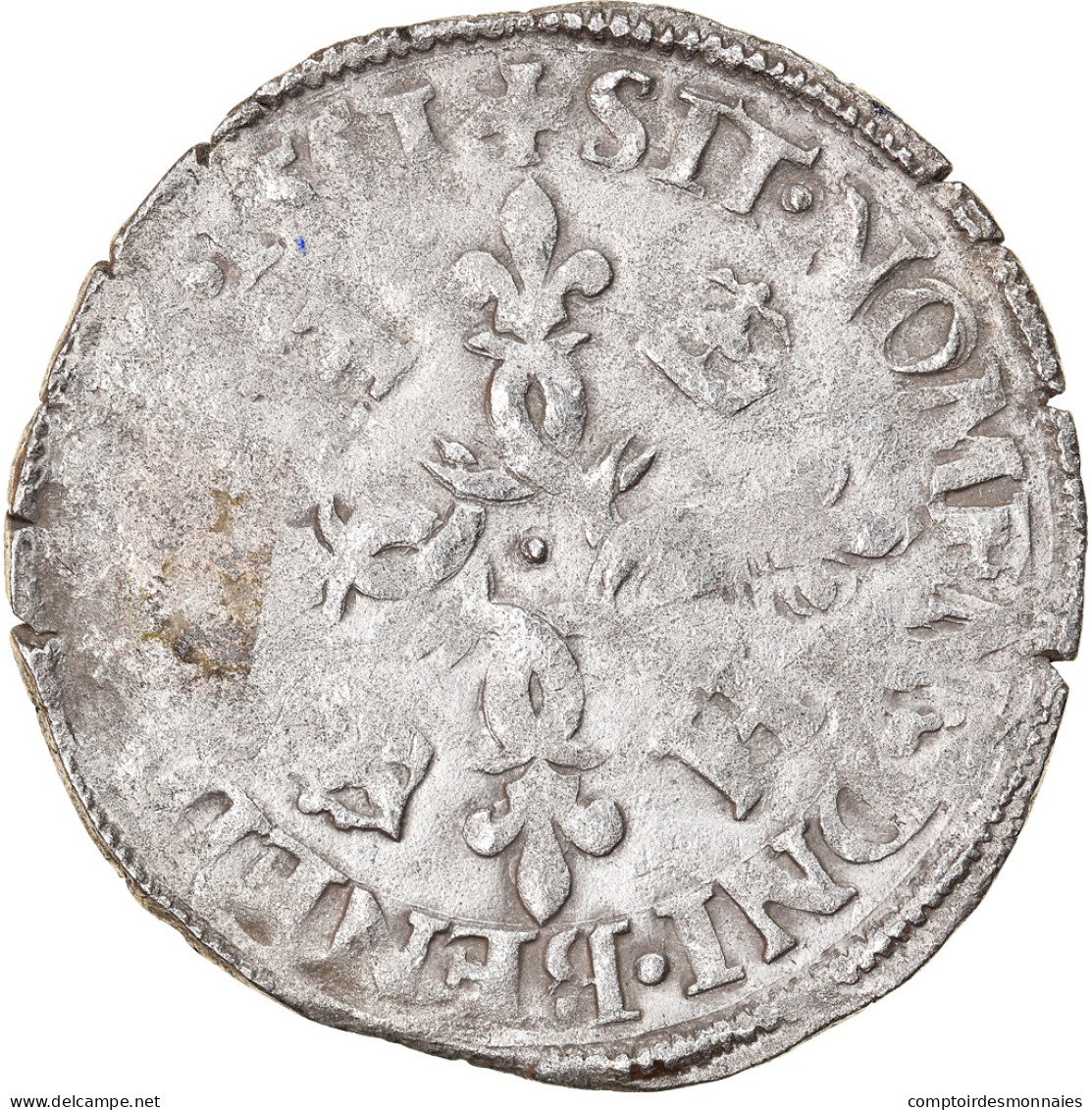 Monnaie, France, Henri II, Douzain Aux Croissants, 1551, Paris, TB, Billon - 1547-1559 Enrico II