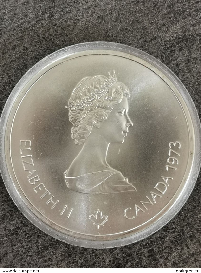 10 DOLLARS ARGENT 1976 OLYMPIADES DE MONTREAL / Vue Sur Montreal /  CANADA SILVER PLATA / Sous Capsule UNC KM# 87 - Canada