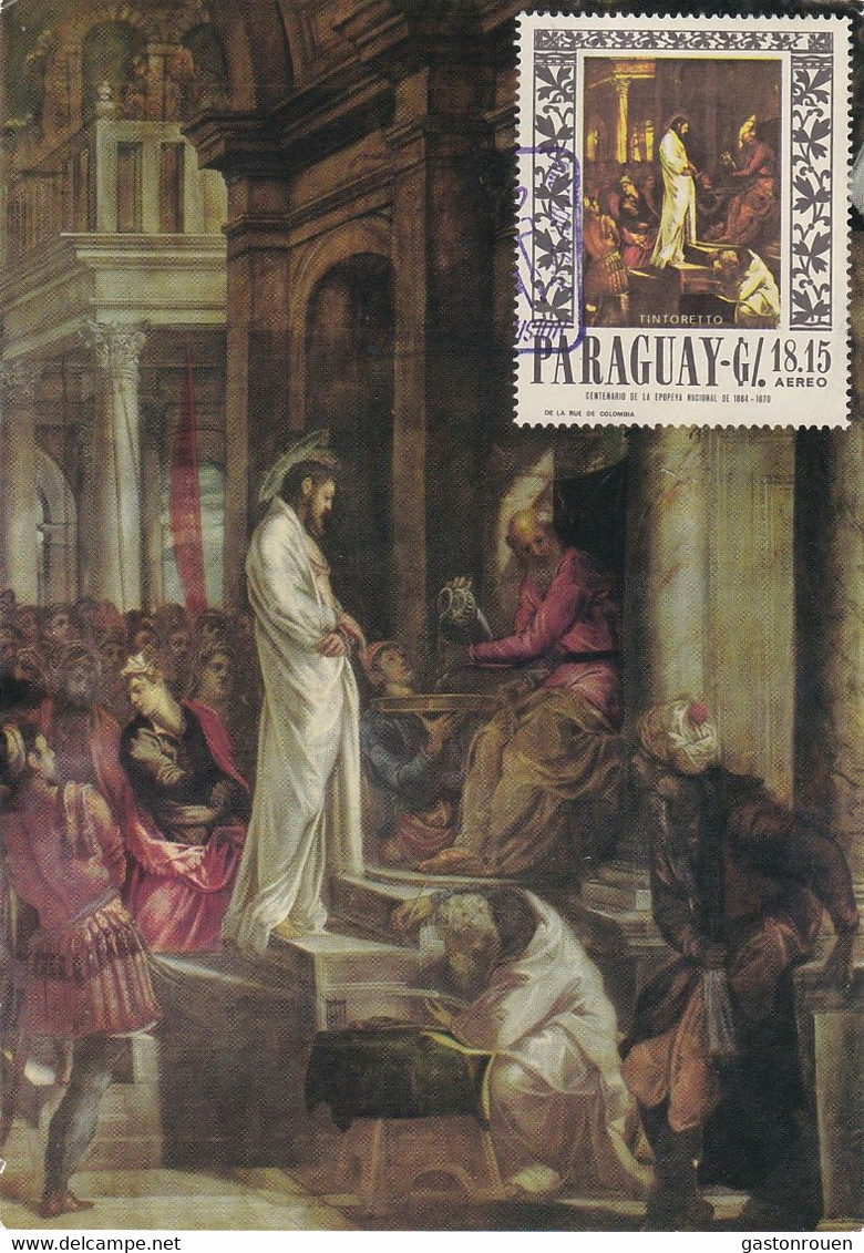 Carte Maximum Painting Peinture Paraguay Tintoretto Tintoret - Paraguay