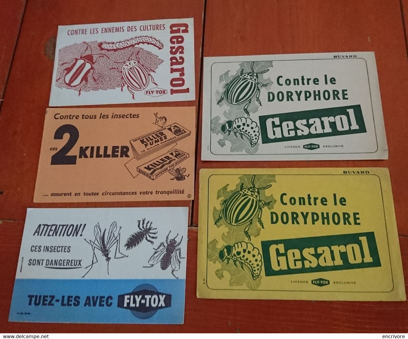 6 Buvard FLY TOX Gesarol Killer - Agricoltura