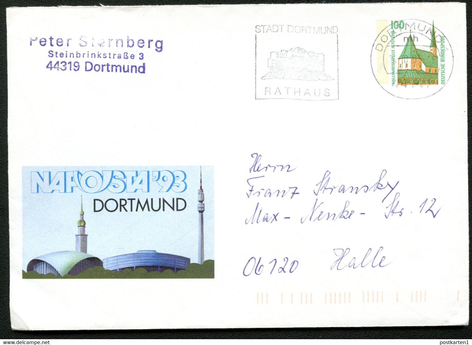 Bund PU290 C2/006 BAUWERKE DORTMUND NAPOSTA Gebraucht 1995 - Private Covers - Used