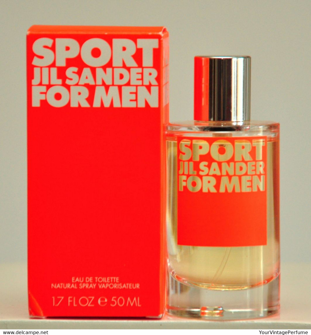 Jil Sander Sport For Men Eau De Toilette Edt 50ml 1.7 Fl. Oz. Spray Perfume For Men Super Rare Vintage 2005 - Heer