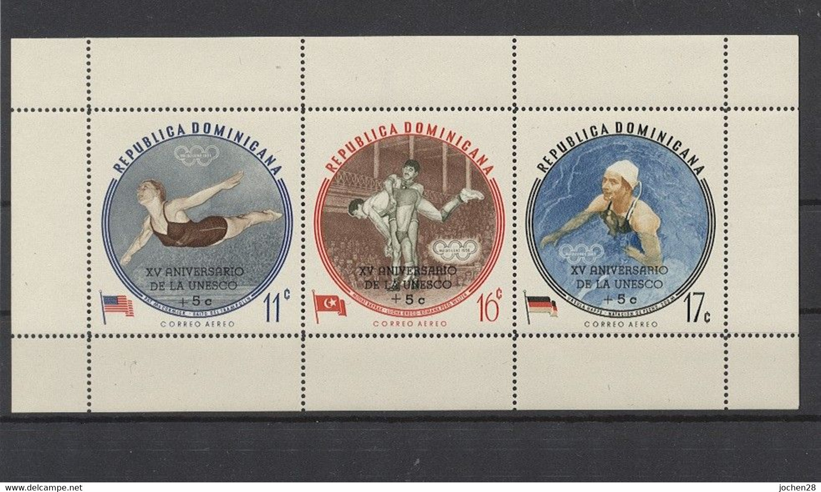 Dominikanische Republik 1962 MiNr. Block 28A - Olympia - Postfrisch - MNH - ** - Dominicaanse Republiek