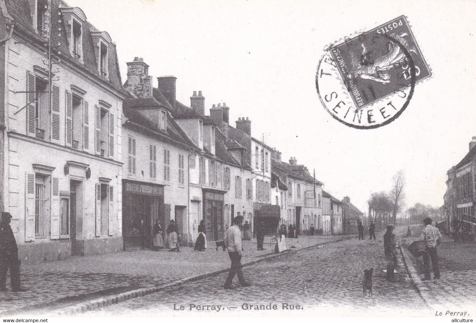 A5345- Grande Rue, Grand Street, Le Perray Yvelines France  Postcard - Le Perray En Yvelines