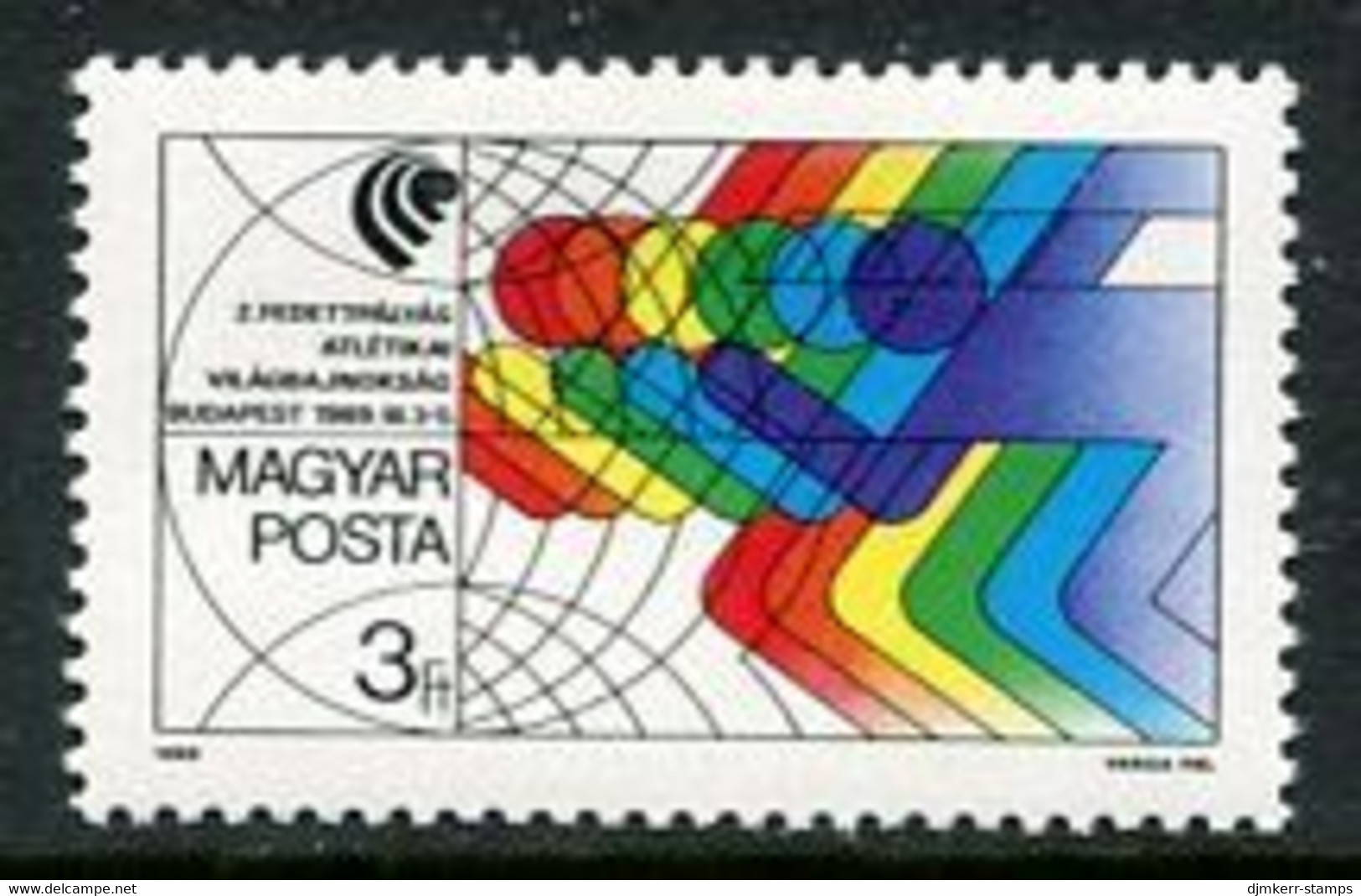 HUNGARY 1989 Athletics Championship MNH / **.  Michel 4010 - Unused Stamps