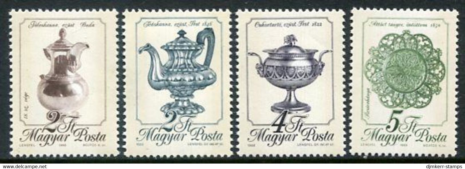 HUNGARY 1988 Metal Handicrafts MNH / **.  Michel 4003-06 - Unused Stamps