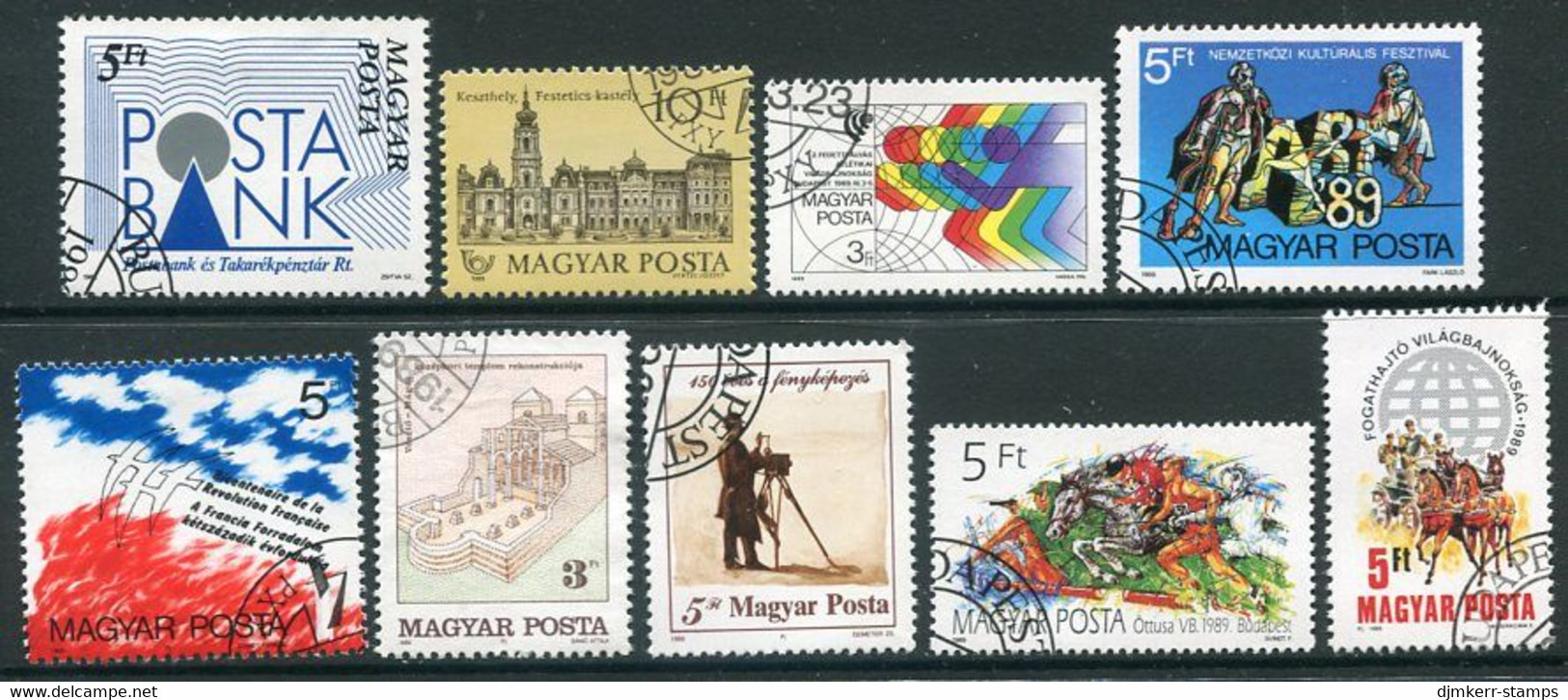 HUNGARY 1989 Nine Commemorative Issues Used. - Usado