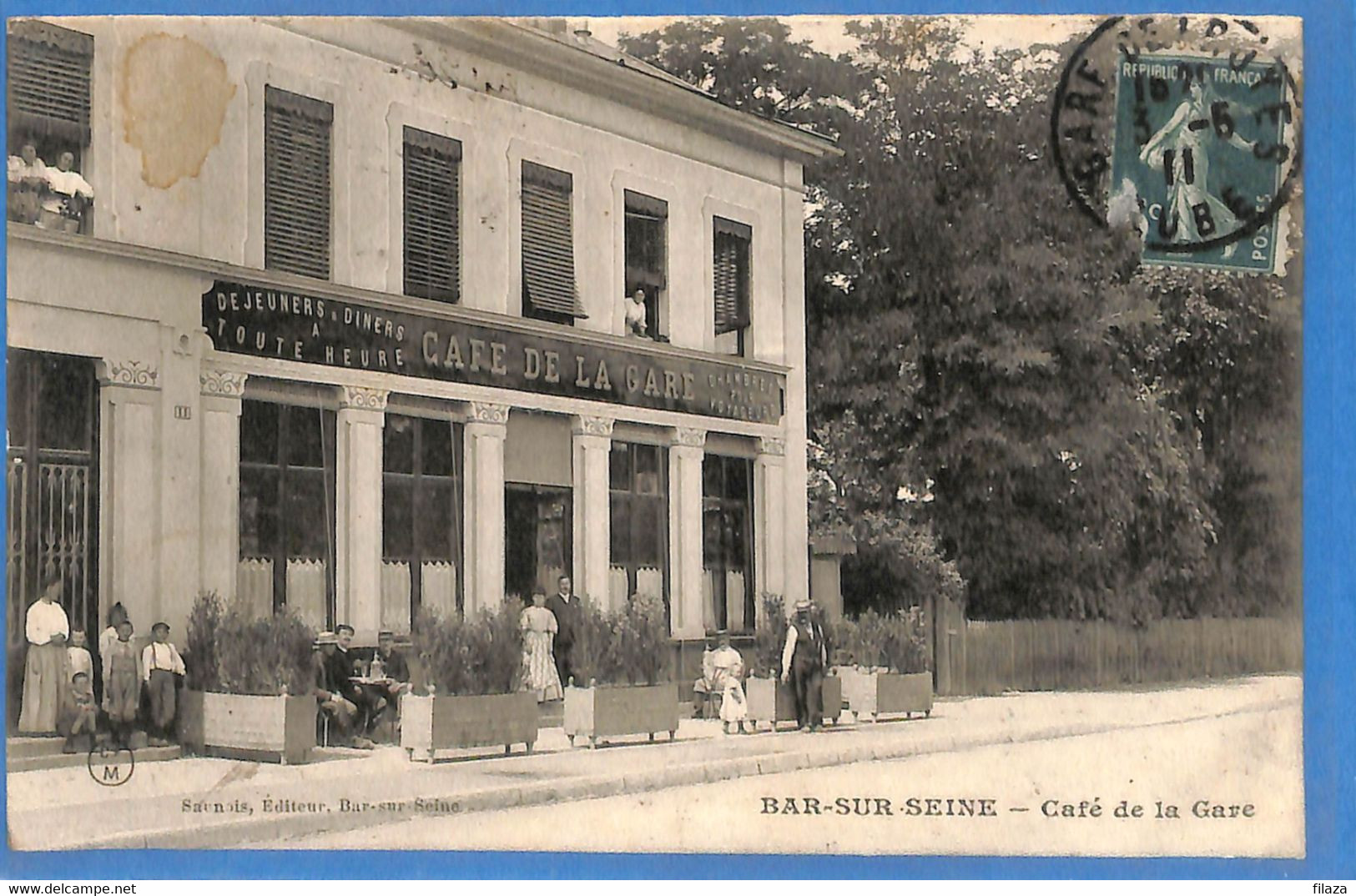 10 - Aube -  Bar Sur Seine - Cafe De La Gare   (N4713) - Bar-sur-Seine
