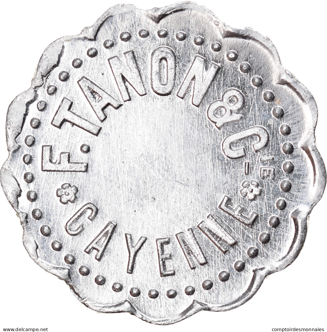 Jeton, FRENCH GUIANA, Cayenne, F. Tanon Et Cie, 50 Centimes, C. 1928, SUP - Monetary /of Necessity