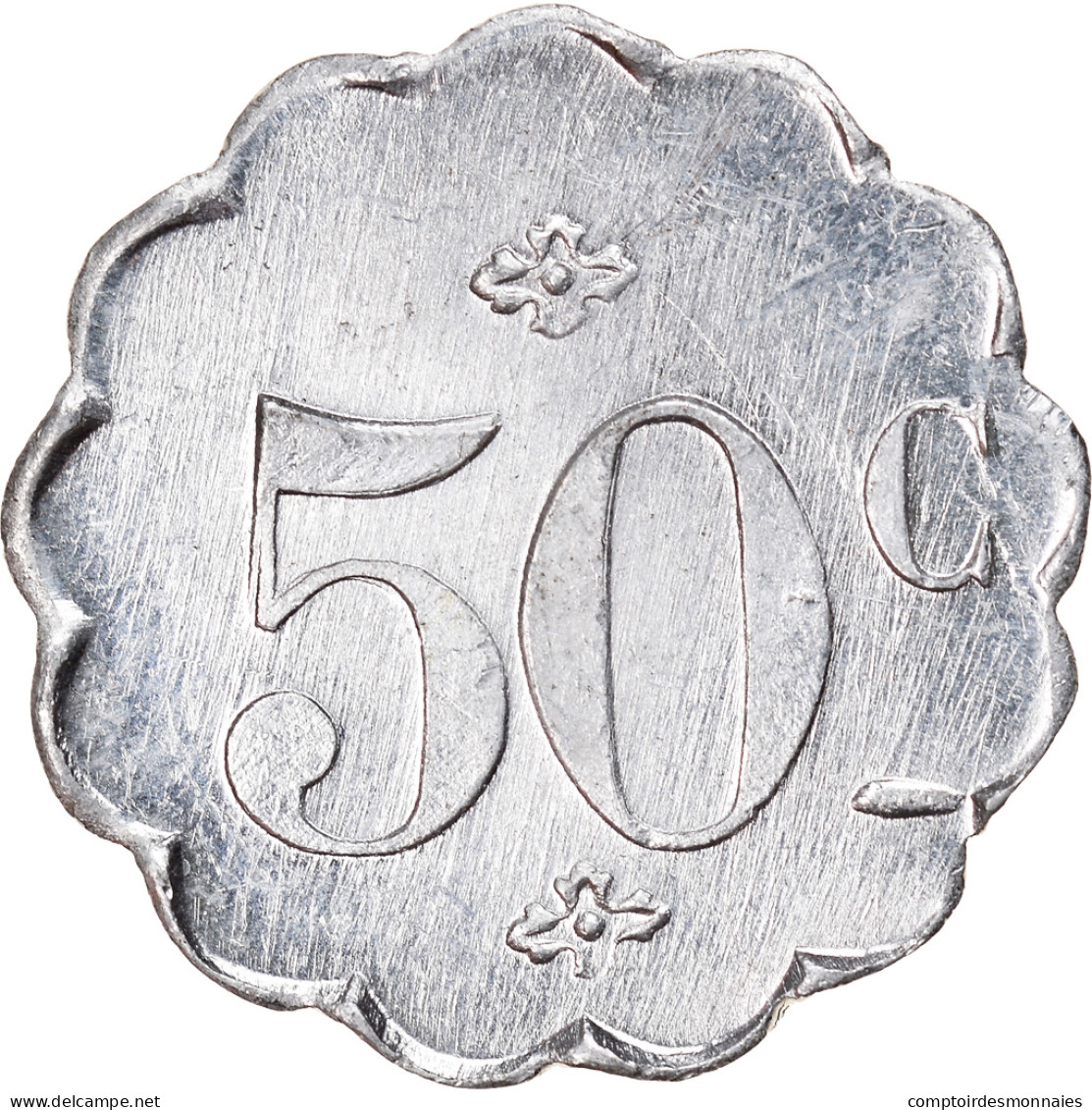 Jeton, FRENCH GUIANA, Cayenne, F. Tanon Et Cie, 50 Centimes, C. 1928, SUP - Monetary /of Necessity