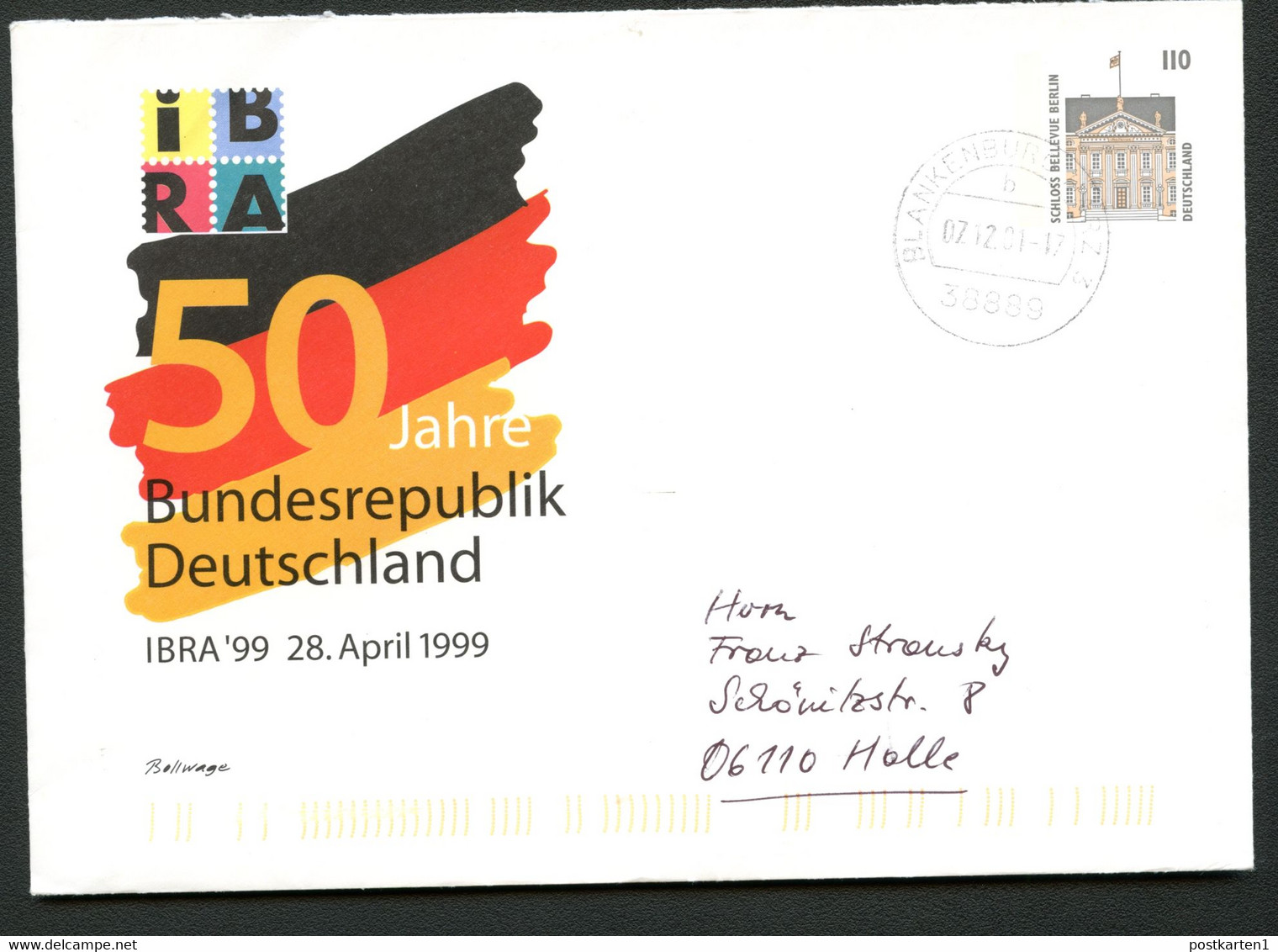 Bund PU291 D1/003 IBRA NÜRNBERG Gelaufen Blankenburg 2001 NGK 5,00 € - Enveloppes Privées - Oblitérées