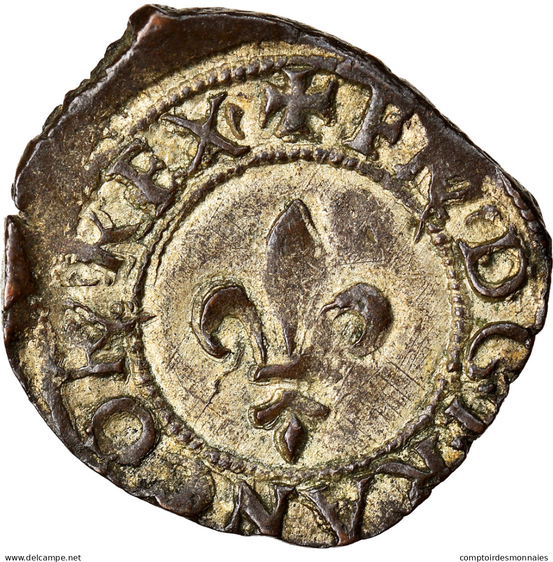 Monnaie, France, François Ier, Denier, 1515, Milan, TTB+, Billon, Duplessy:962 - 1515-1547 François 1er