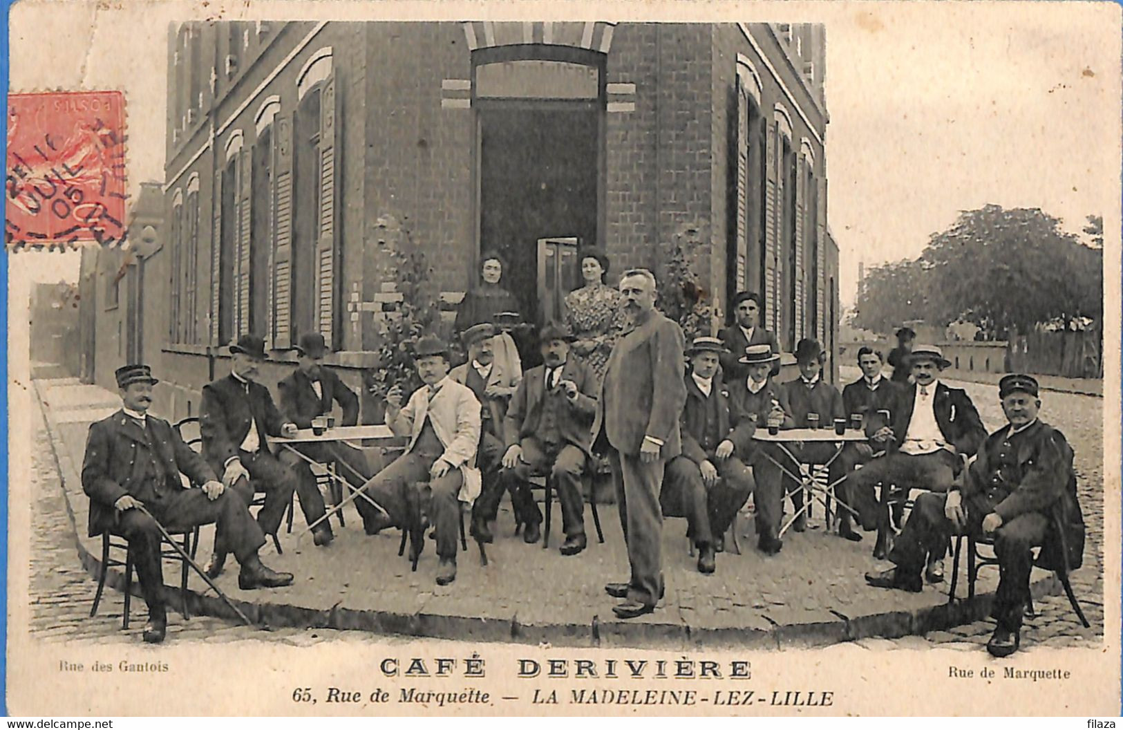 59 - Nord - La Madeleine Lez Lille - Cafe Deriviere - Rue De Marquette   (N4738) - La Madeleine