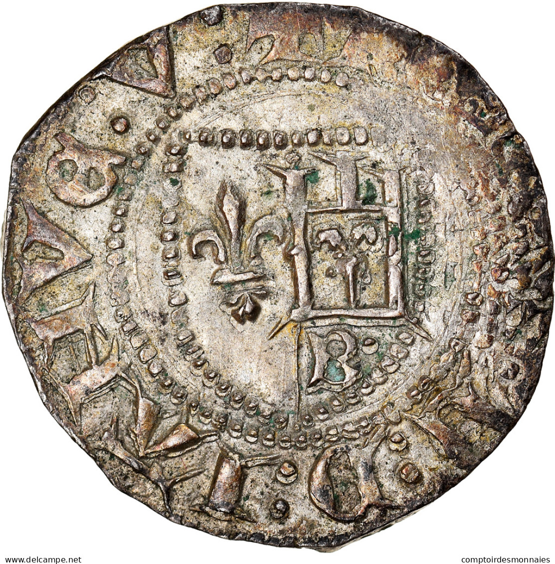 Monnaie, Italie, GENOA, Charles VI, Petachina, C. 1400, TB+, Argent - Genen