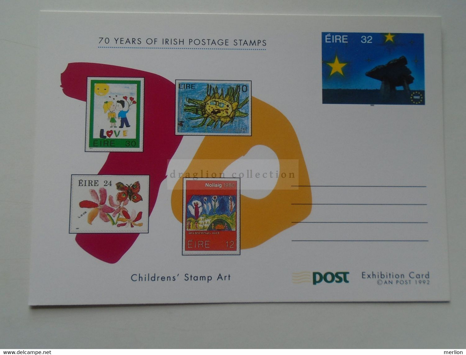 D179353 Ireland 1992   - Postal Stationery -  70 Years Of Irish Postage Stamp - Enteros Postales