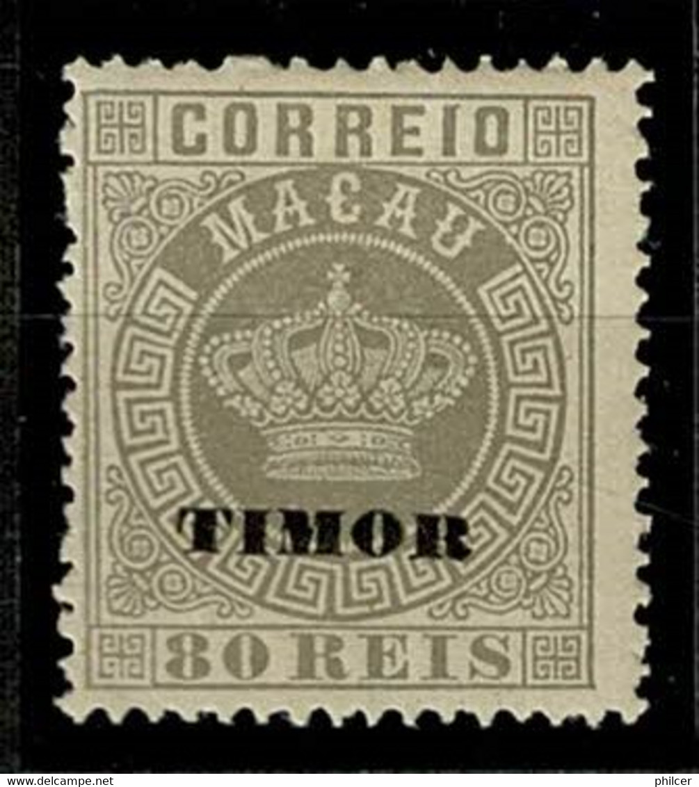 Timor, 1886, # 7 Dent. 12 3/4, MH - Timor