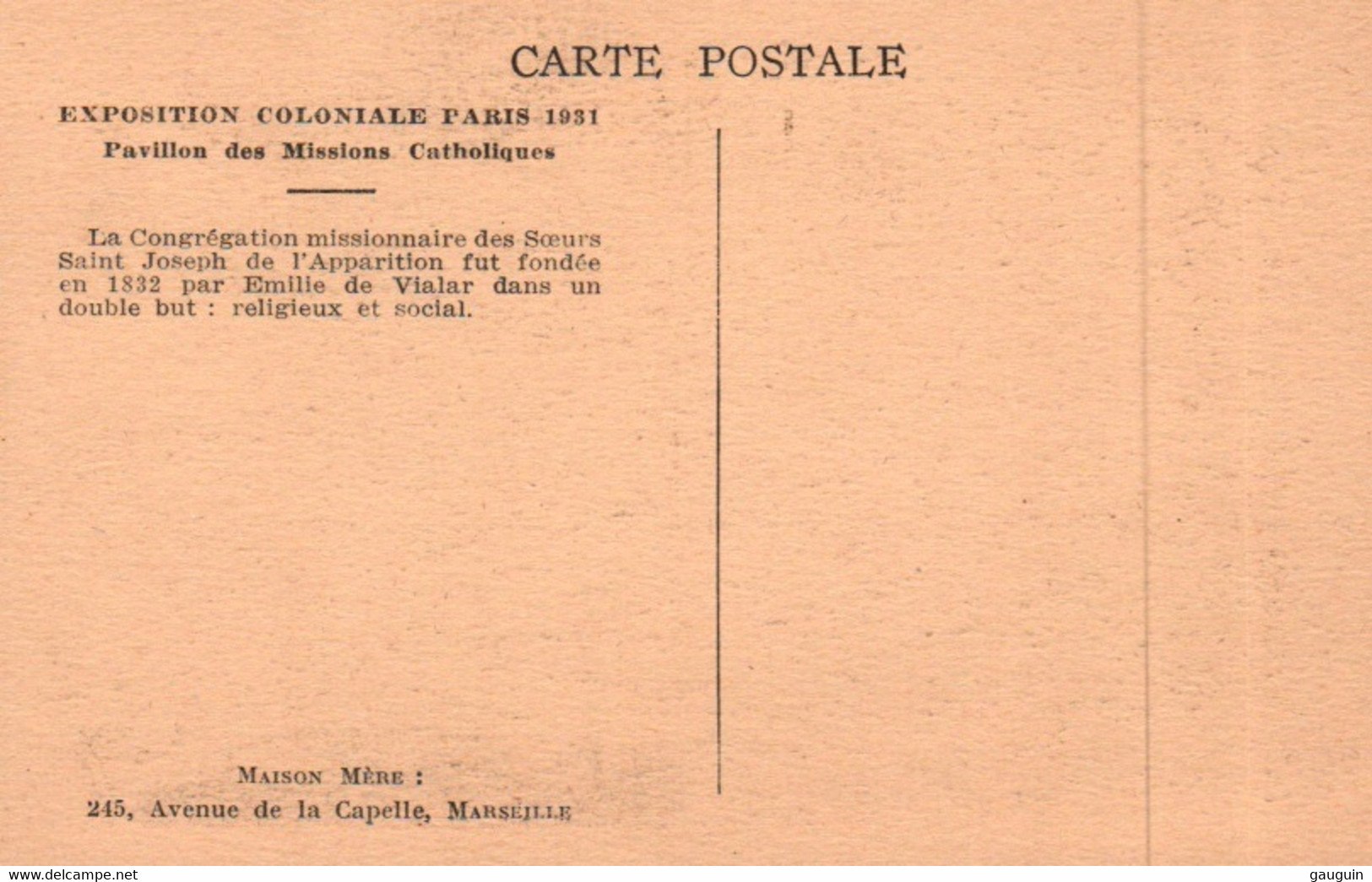 CPA - PARIS - EXPO COLONIALE 1931 - Pavillon Des Missions Catholiques ... - Exhibitions