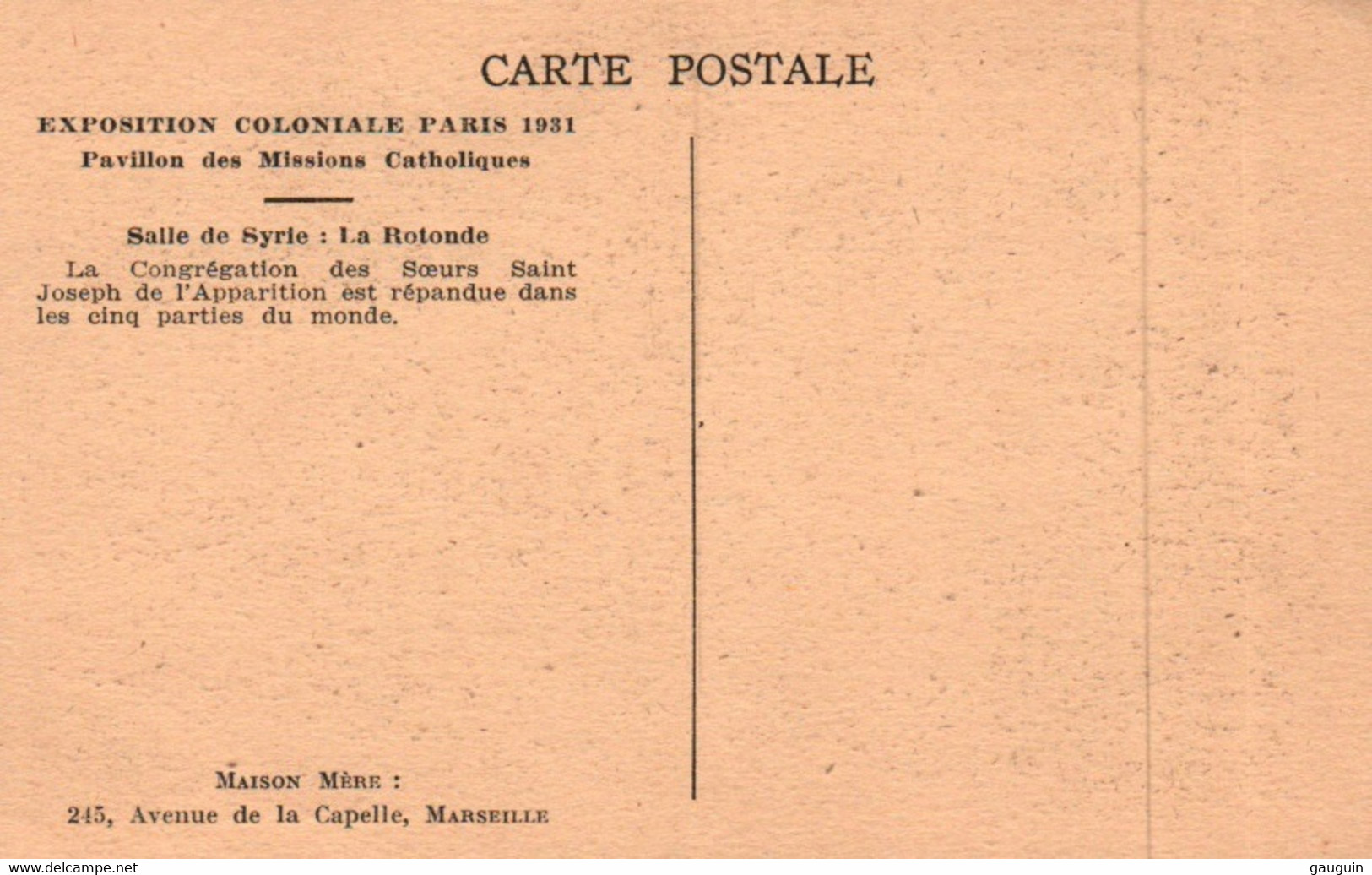 CPA - PARIS - EXPO COLONIALE 1931 - Pavillon Des Missions Catholiques ... - Exhibitions