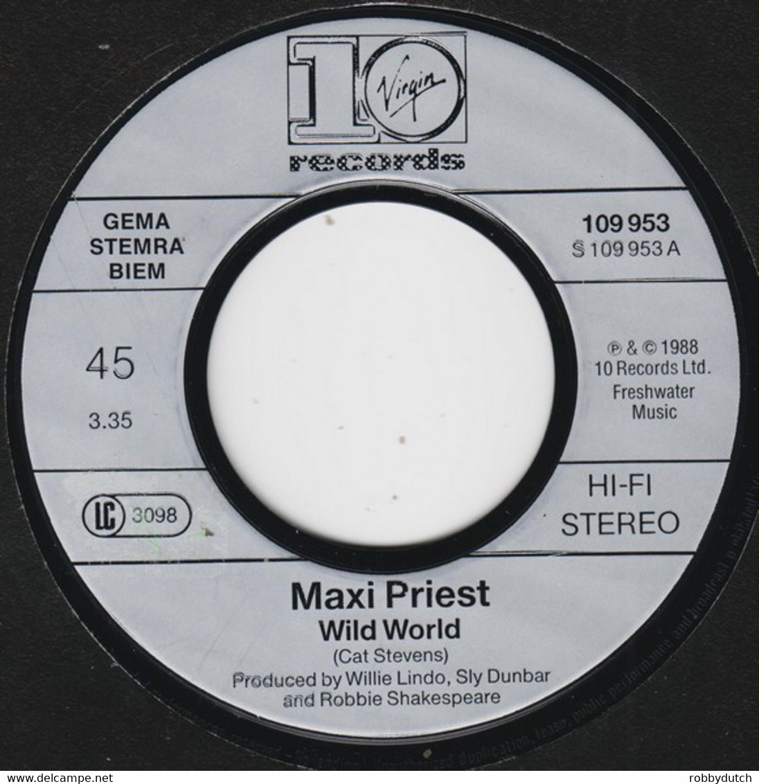 * 7"  *  Maxi Priest - Wide World / On And On - Reggae