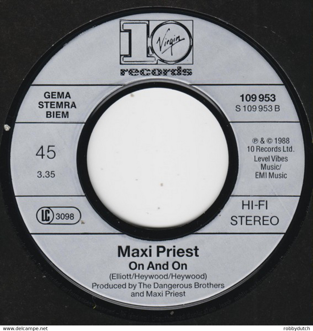 * 7"  *  Maxi Priest - Wide World / On And On - Reggae