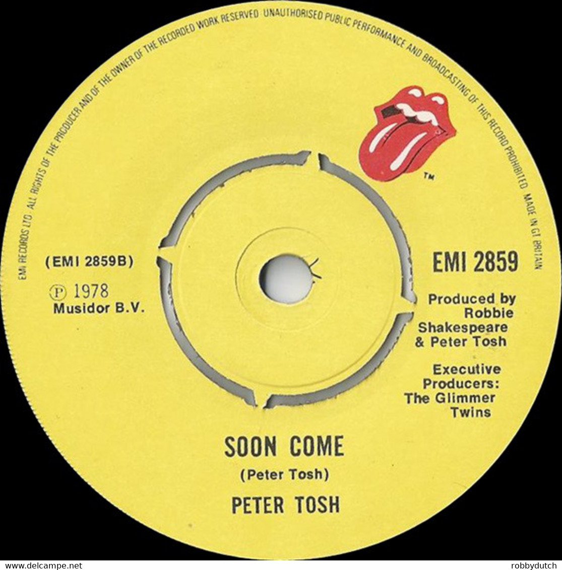 * 7"  *  Peter Tosh - (You GottaWalk) Don't Look Back / Soon Come - Reggae