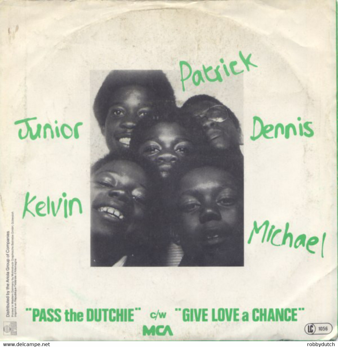 * 7"  *  Musical Youth - Pass The Dutchie / Give Love A Chance - Reggae