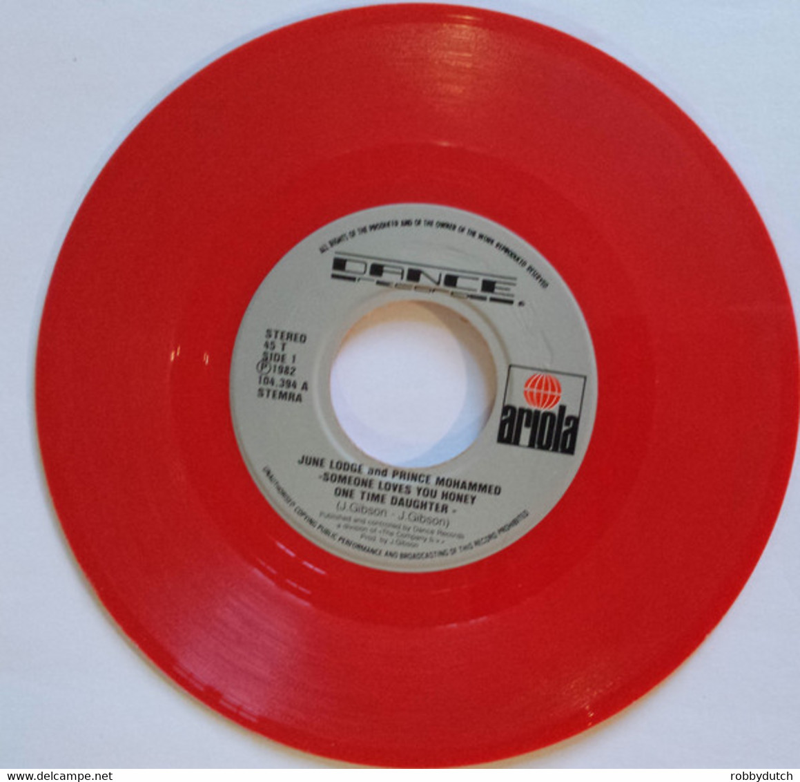 * 7"  *  June Lodge & Prince Mohammrd: Someone Loves You Honey / One Time Daughter - Reggae