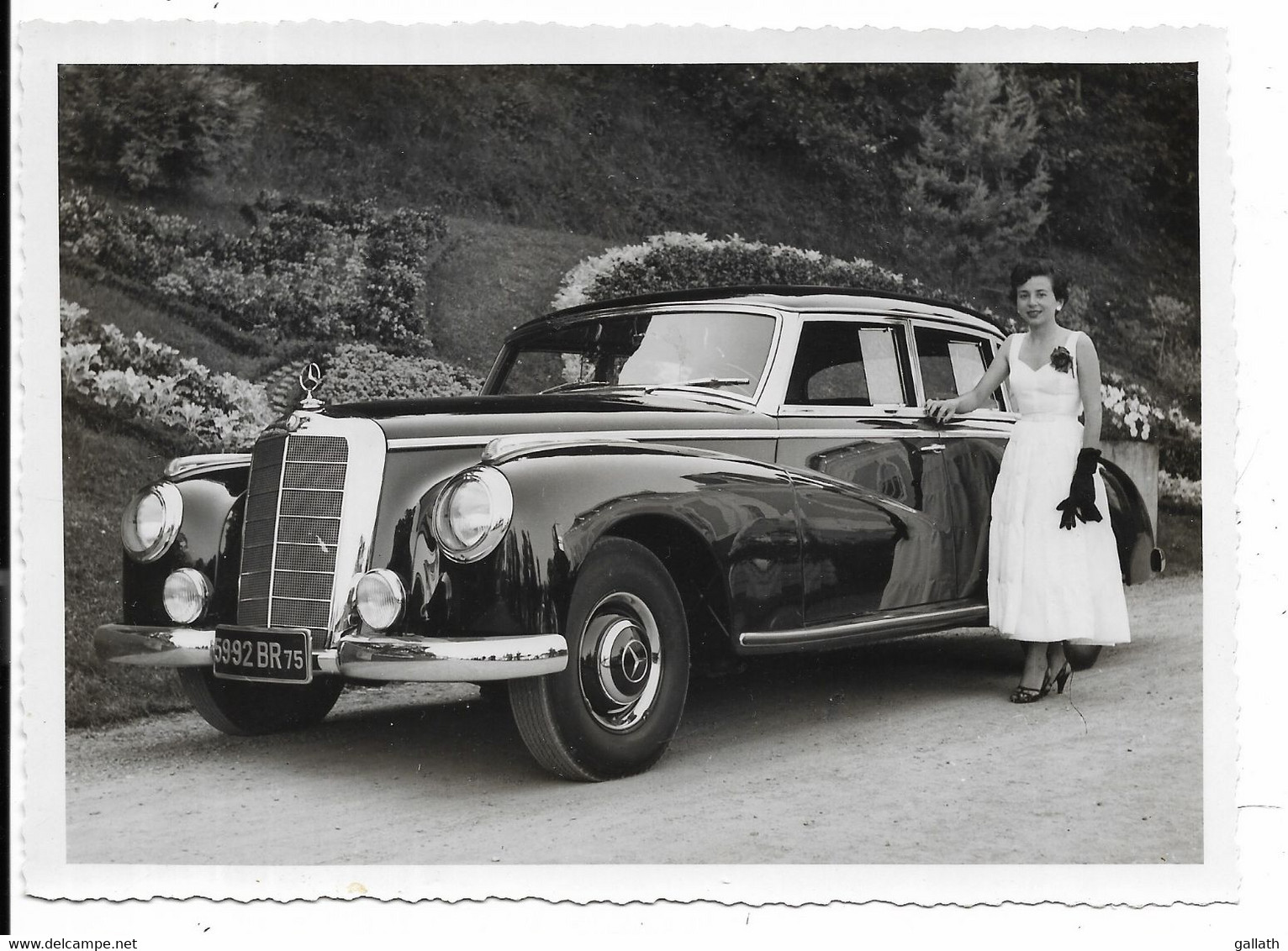 65-BAGNERES-DE-BIGORRE- Concours D'Elégance - Voiture MERCEDES BENZ 300 Limousine... Photo 11,5x16 (photo ALIX) - Automobili