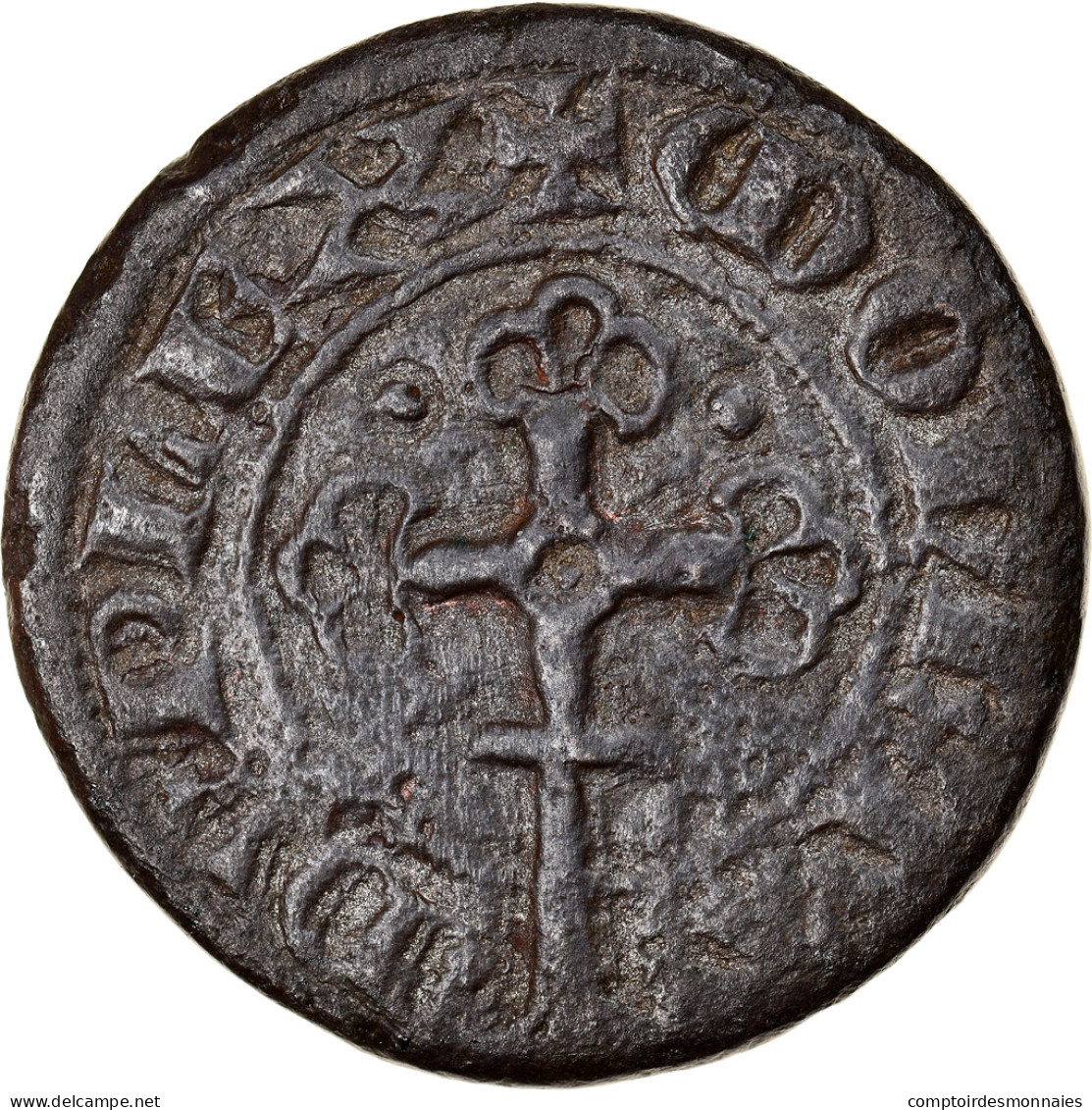 Monnaie, France, Philippe VI, Double Tournois, Piéfort, TTB, Billon - 1328-1350 Philip VI The Forunate