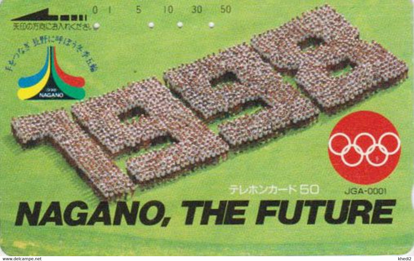 TC JAPON / 110-011 - SPORT - JEUX OLYMPIQUES NAGANO ** THE FUTURE ** - OLYMPIC GAMES JAPAN Phonecard - Juegos Olímpicos