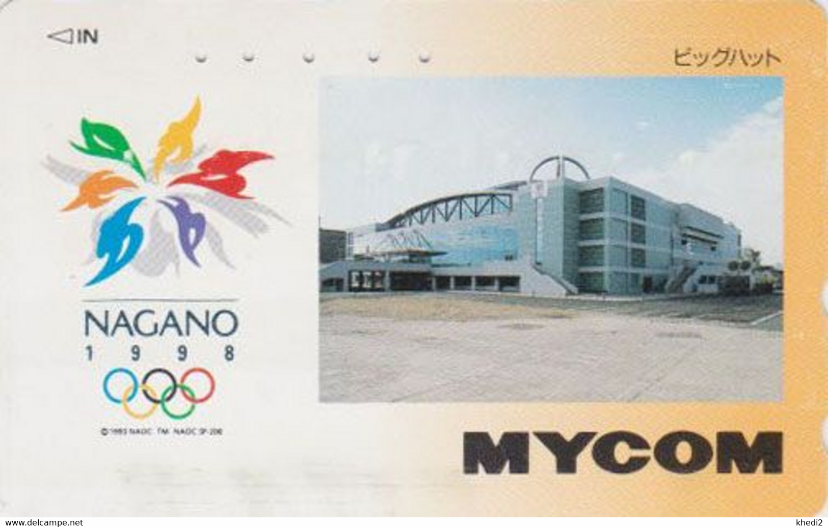 TC JAPON / 110-016 - SPORT - JEUX OLYMPIQUES NAGANO - Stade Stadium  * MYCOM * - OLYMPIC GAMES JAPAN Phonecard - Olympische Spiele