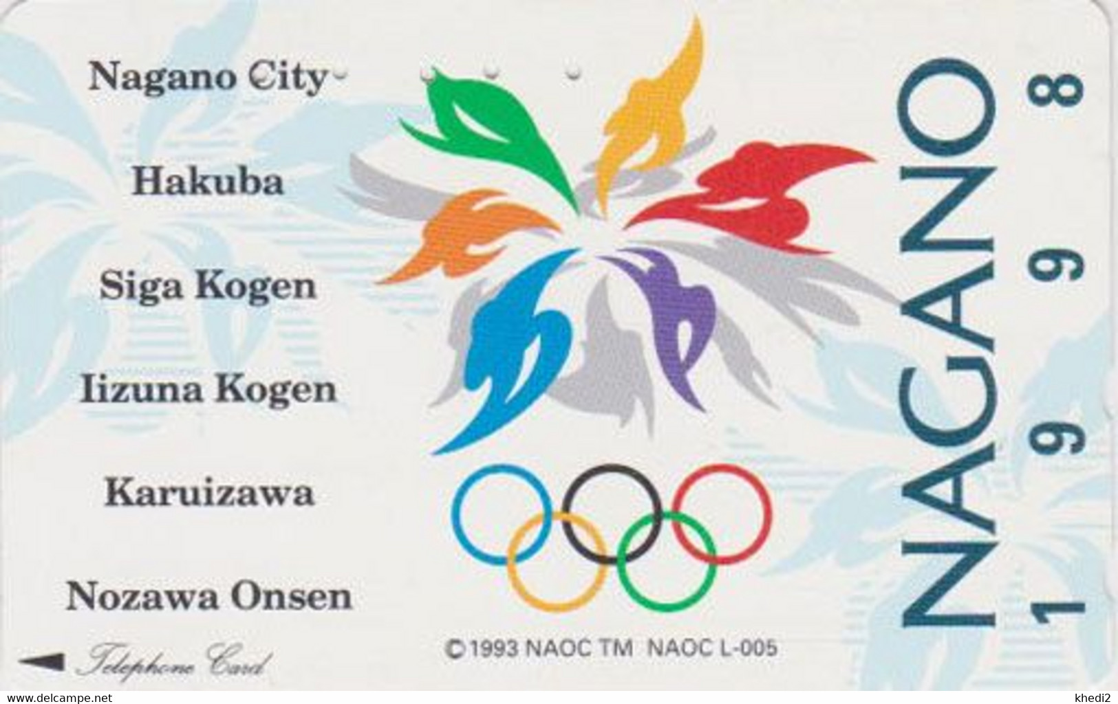 TC JAPON / 271-03130 - SPORT - JEUX OLYMPIQUES NAGANO - OLYMPIC GAMES JAPAN Free Phonecard - Olympic Games