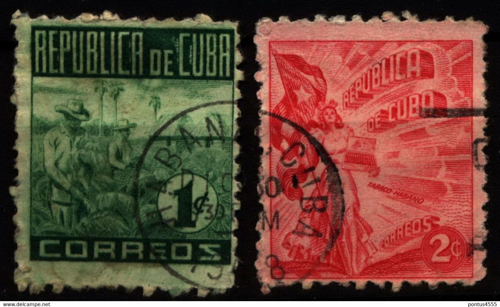 Cuba 1948 Mi 226-227 Tobacco Industry - Oblitérés