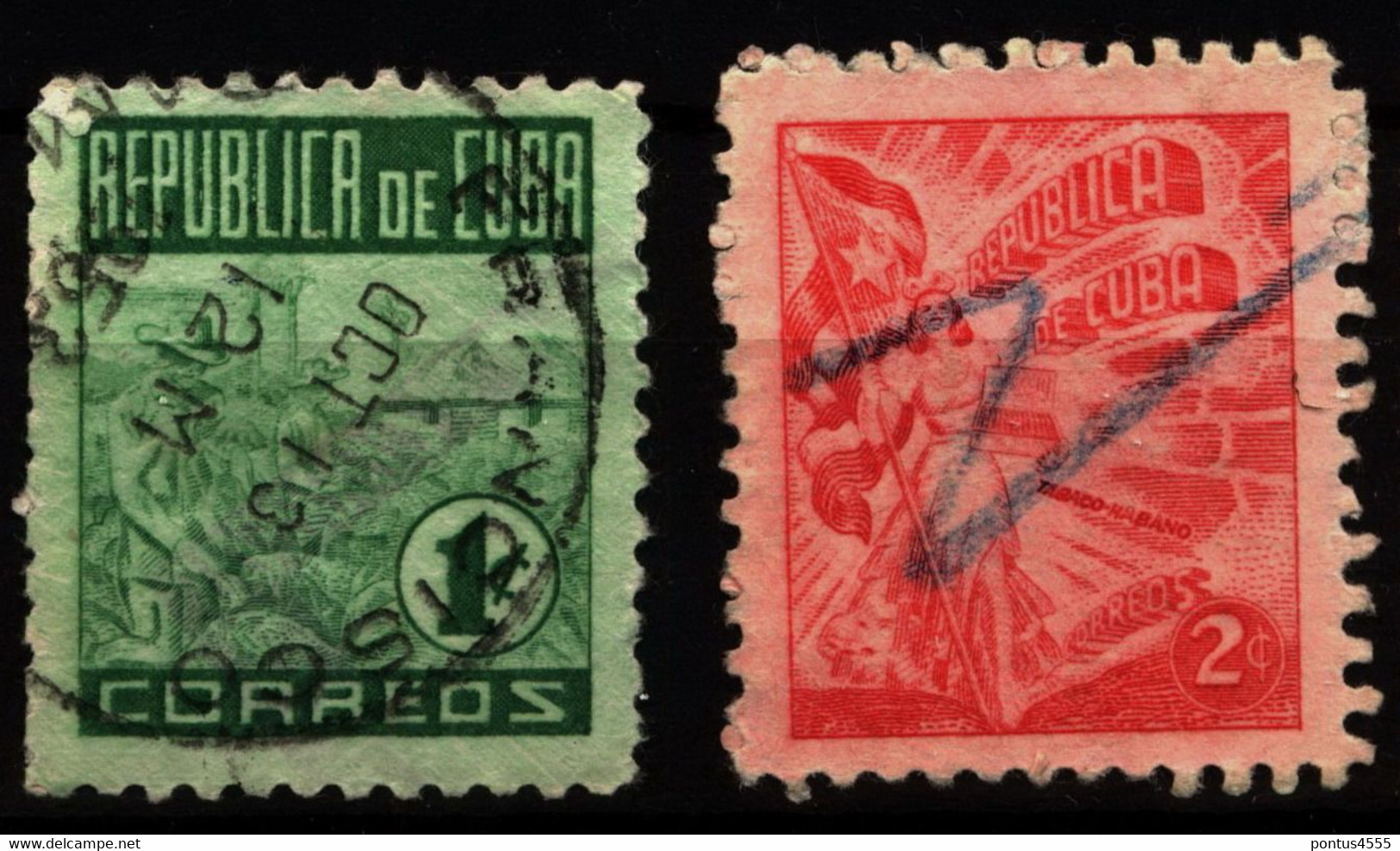 Cuba 1950 Mi 229-230 Tobacco Industry (1) - Usati