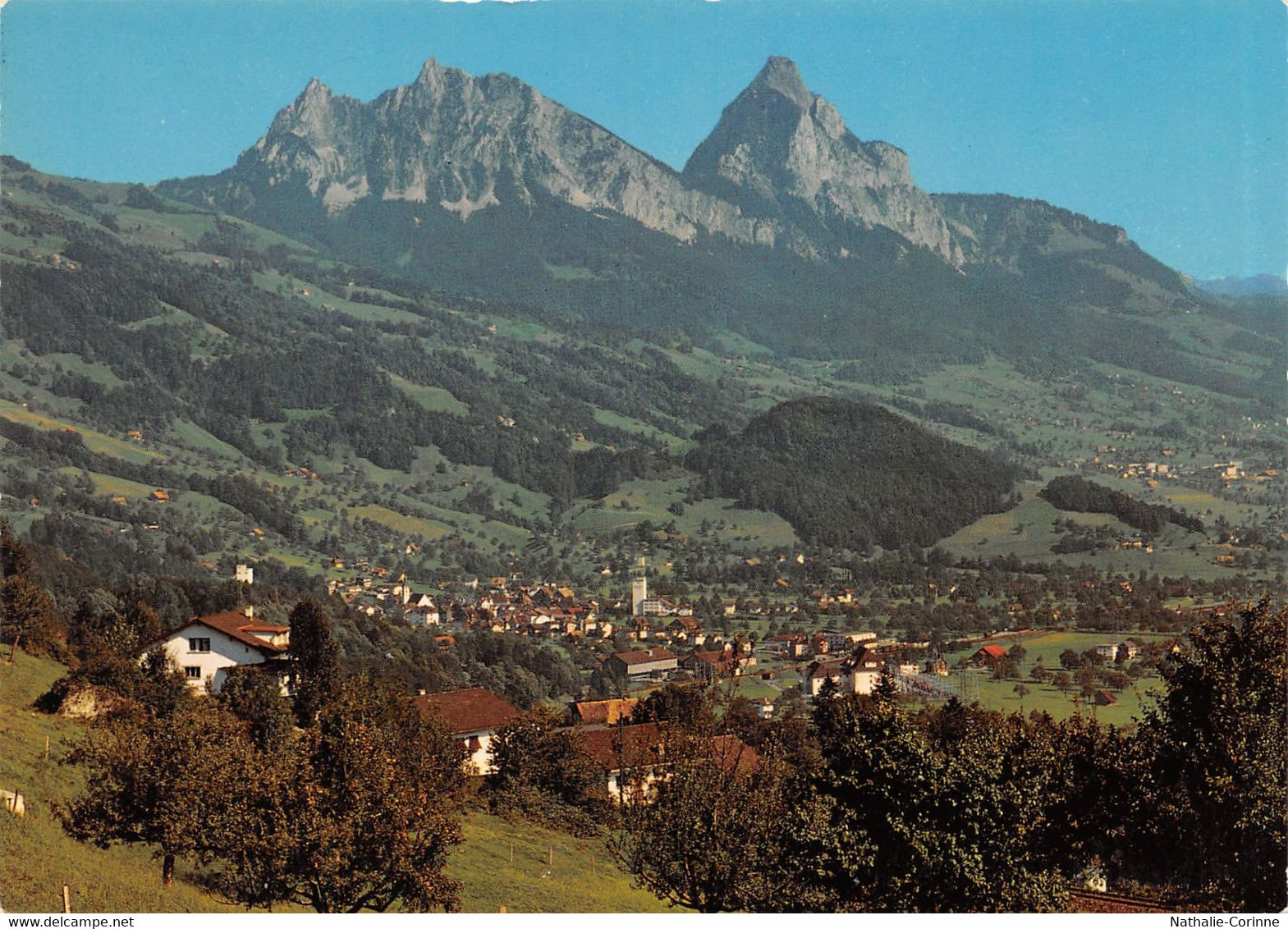 Saas Fee, Wallis, Allalinhorn, Alphubel, Täschhorn, Dom - Dorf - Multi-vues - 10 X 15 Cm - Täsch