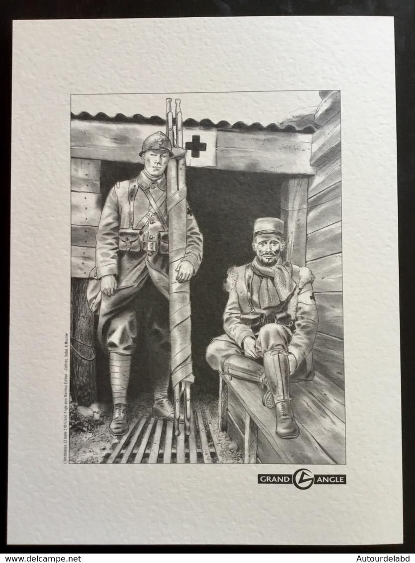 Ex Libris " L'Ambulance 13 "  De Cothias, Ordas Et Mounier - Illustrateurs M - O