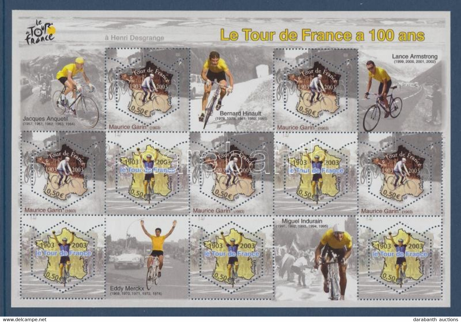 ** 2003 Tour De France Kisív Mi 3724-3725 - Andere & Zonder Classificatie