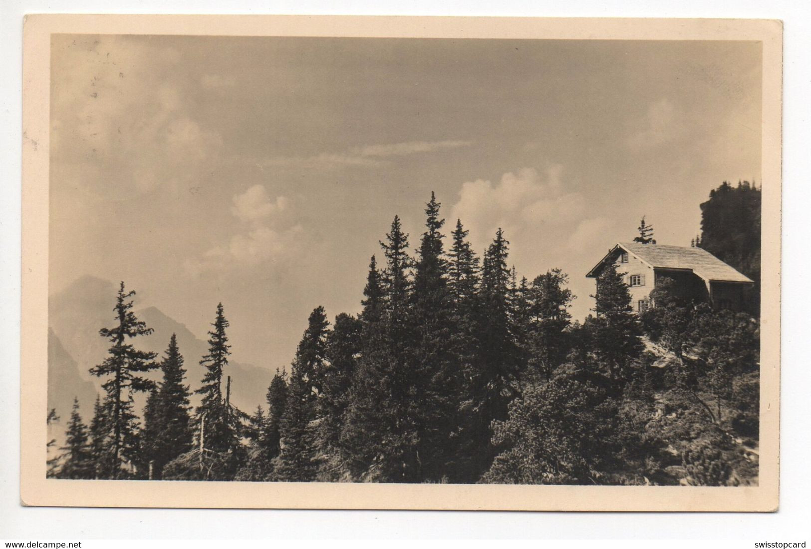 METTMEN Ski- Und Ferienheim Die Naturfreunde Ortsgruppe Glarus Gel. 1931 V. Schwanden Stempel Unterkunftshaus Mettmen - Schwanden