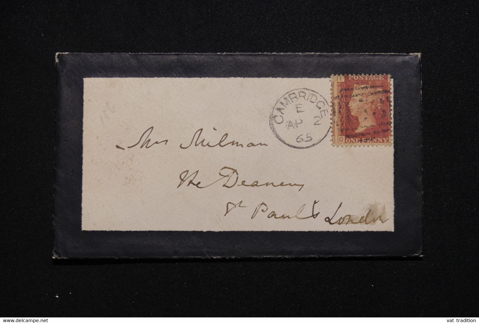 ROYAUME UNI - Enveloppe De Cambridge En 1865 Pour Londres - L 98051 - Briefe U. Dokumente