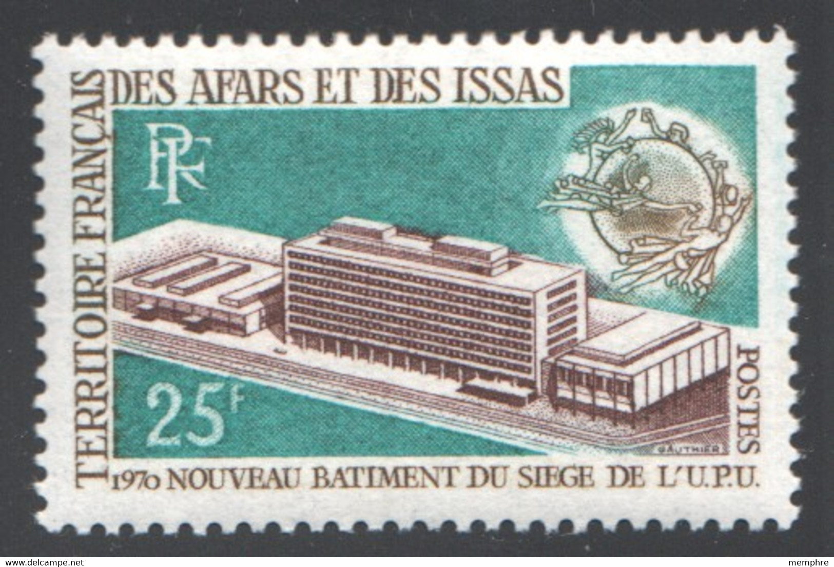 1970  Nouveau Bâtiment UPU  Yv 362 * - Neufs