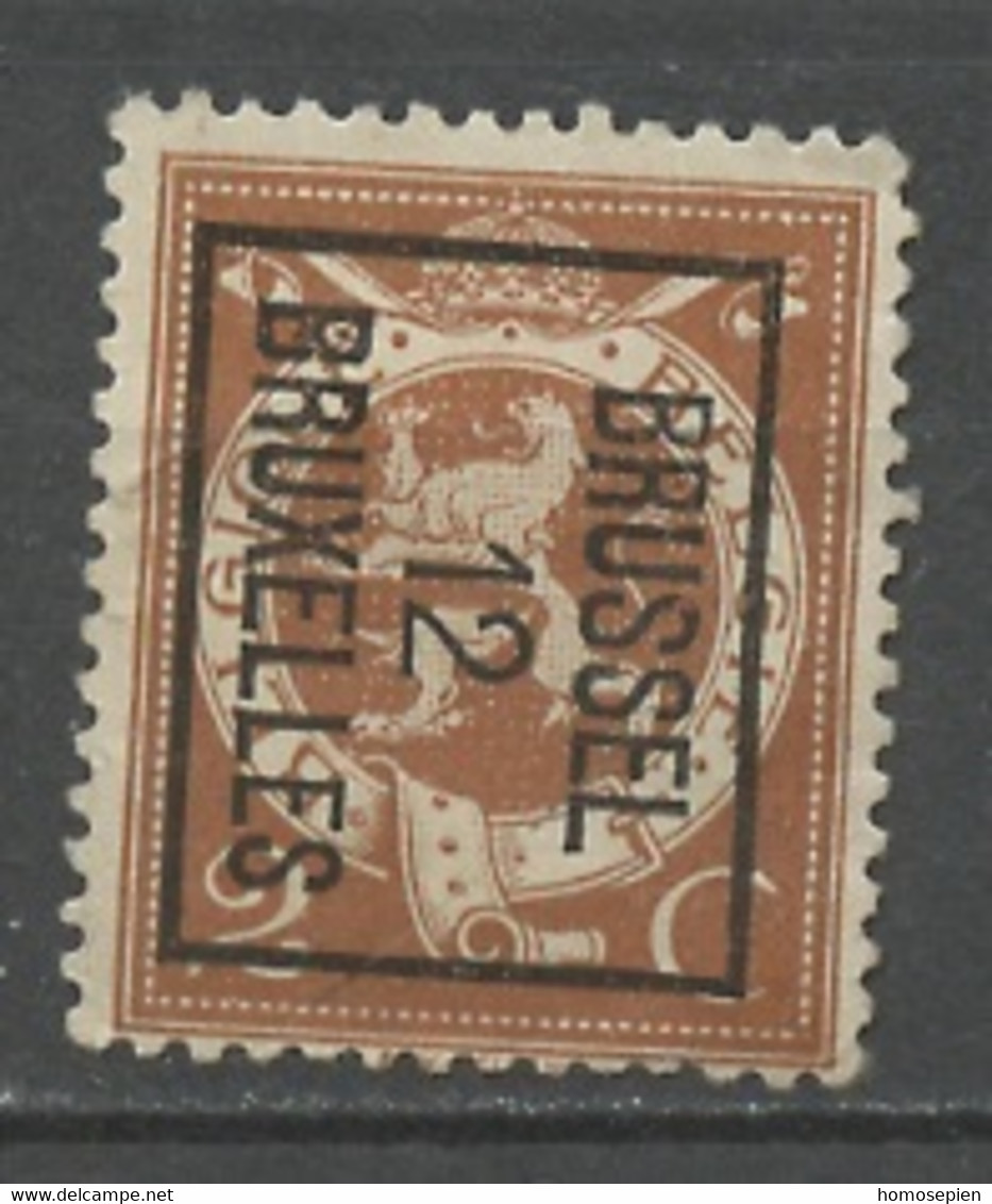 Belgique - Belgium - Belgien Préoblitéré 1912-13 Y&T N°PREO109 - Michel N°V90 Nsg - 2c Bruxelles 12 - Typografisch 1912-14 (Cijfer-leeuw)