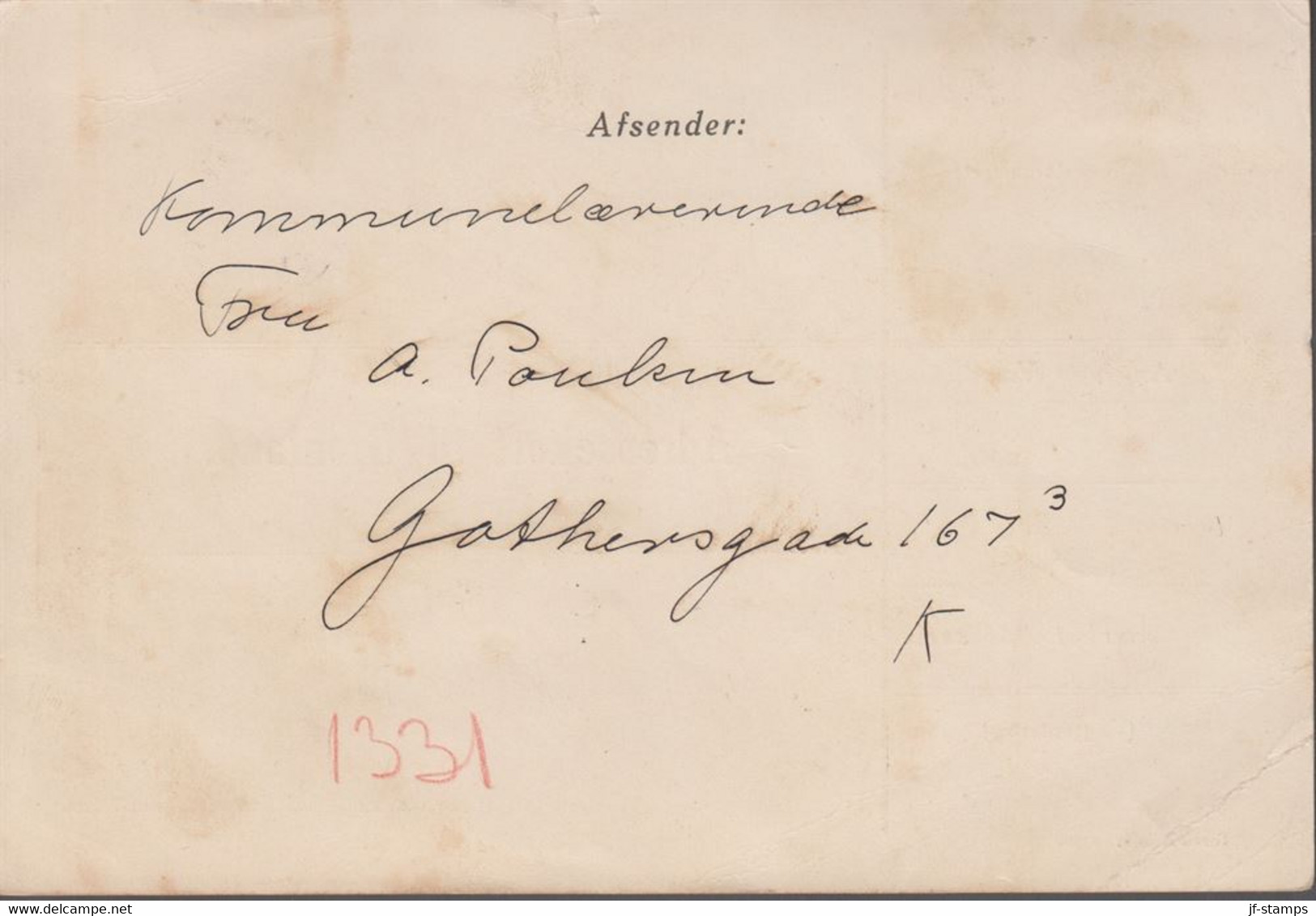 1930. 1 Kr. Yellow And 1915 10 øre Blue. Thiele Letterpress. Perf. 11 ½. On Adresseko... (Michel 11A+) - JF419617 - Spoorwegzegels