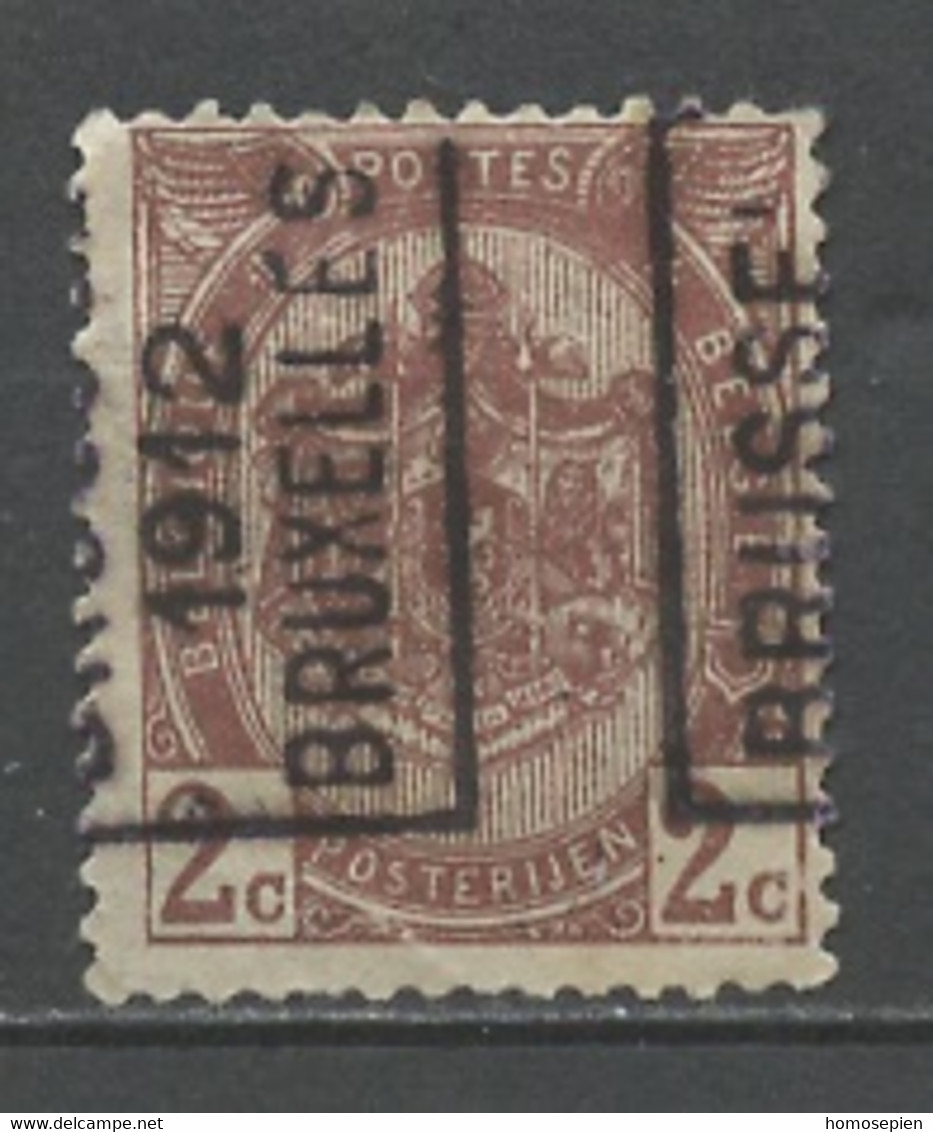 Belgique - Belgium - Belgien Préoblitéré 1907 Y&T N°PREO82 - Michel N°V79 Nsg - 2c Bruxelles 12 - Typo Precancels 1906-12 (Coat Of Arms)