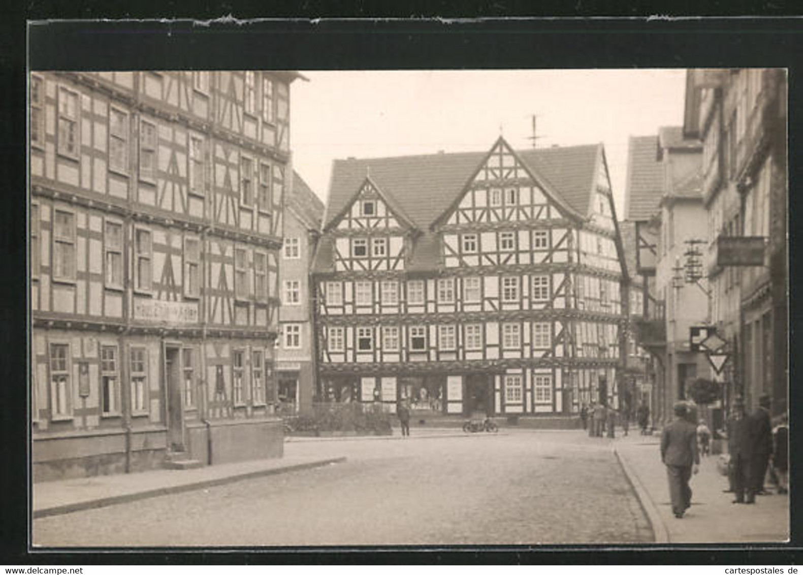 Foto-AK Melsungen, Gasthaus Adler Am Markt 1950 - Melsungen