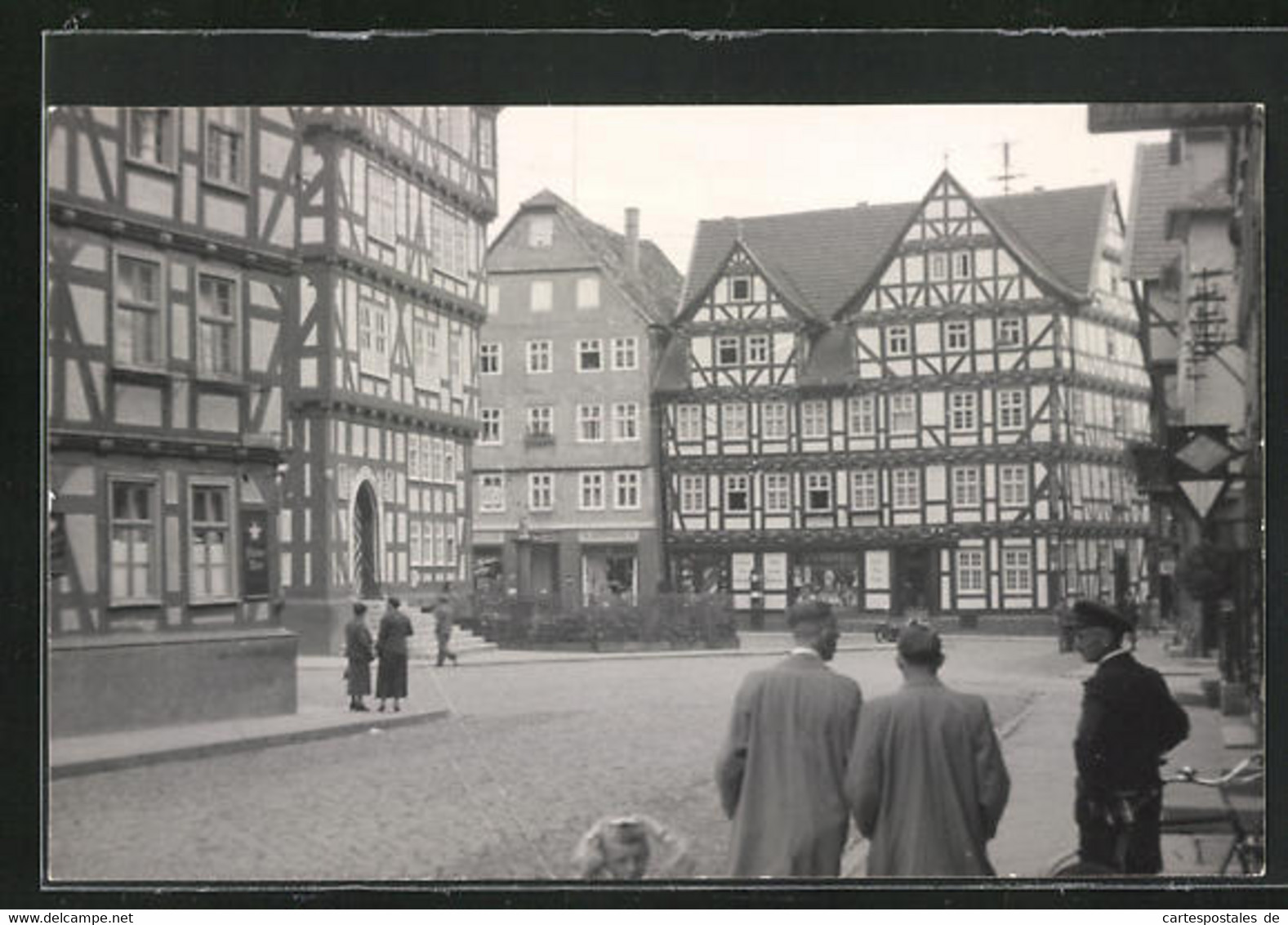 Foto-AK Melsungen, Markt Am Gasthaus Adler 1950 - Melsungen