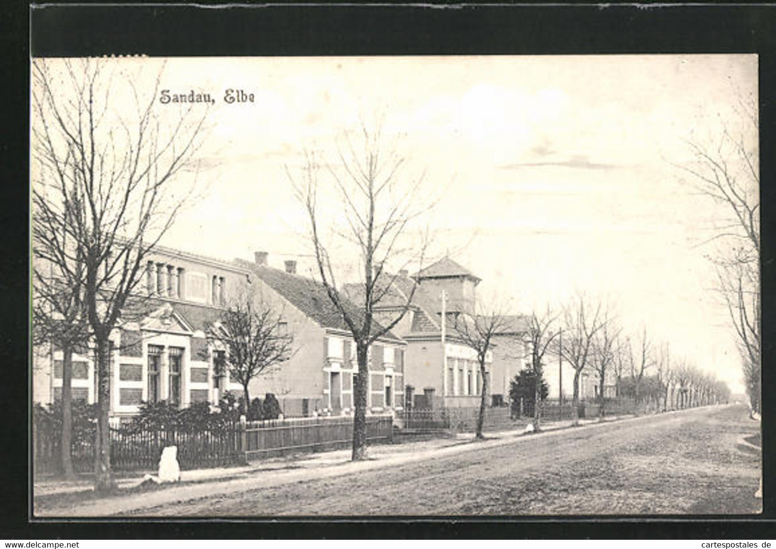 AK Sandau An Der Elbe, Havelberg-Genthiner Chaussee - Havelberg