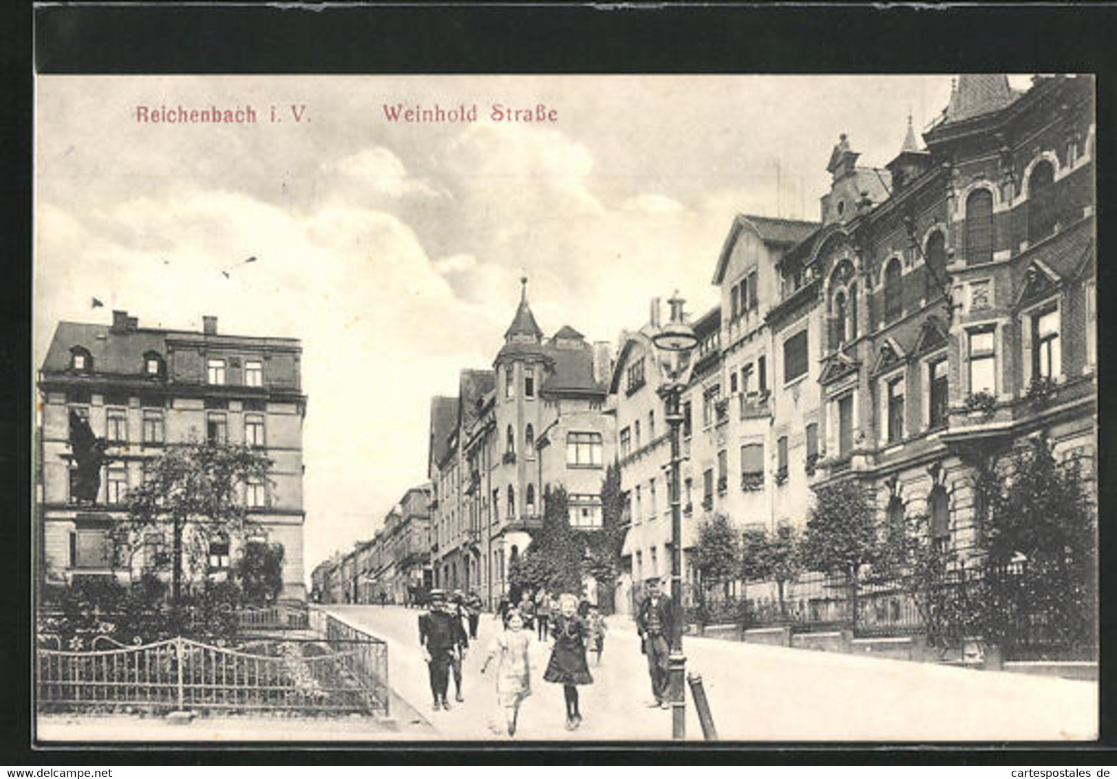 AK Reichenbach I. V., Kinder In Der Weinholdstrasse - Reichenbach I. Vogtl.