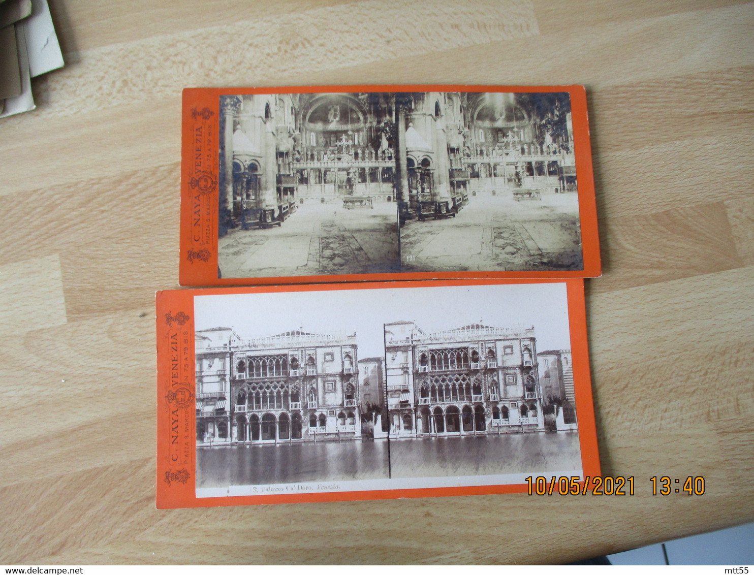 Photo Stereo Lot De 2 Venise Venezia - Stereo-Photographie